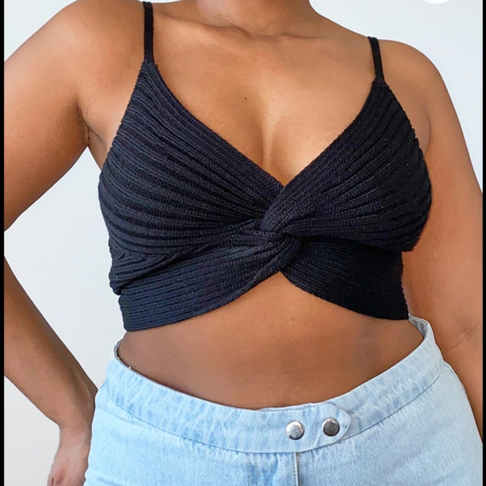 Knit crop top